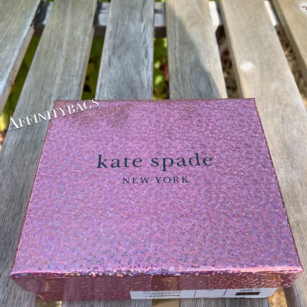 Boxed SM l-zip bifold wallet joeley Kate Spade - Picture 7 of 8